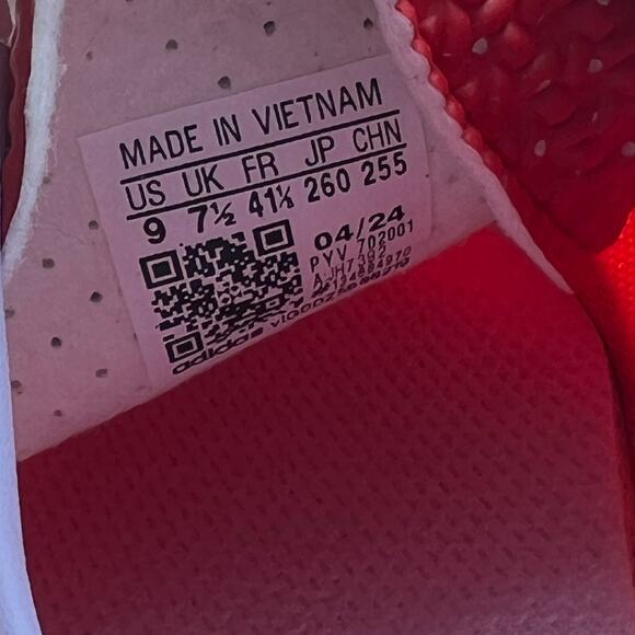 Adidas Women SL 72 OG Originals Size 9 Solar Red Lavender Better Scarlet JH7392 - Picture 9 of 9